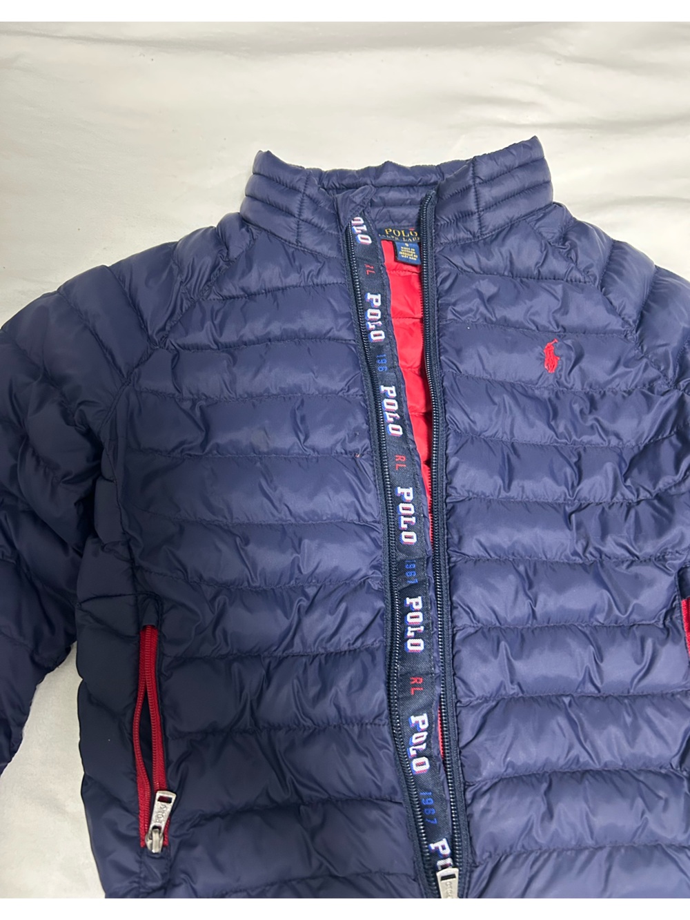 Polo Ralph Lauren Boys Navy Puffer Jacket Size 5 - Picture 3 of 6